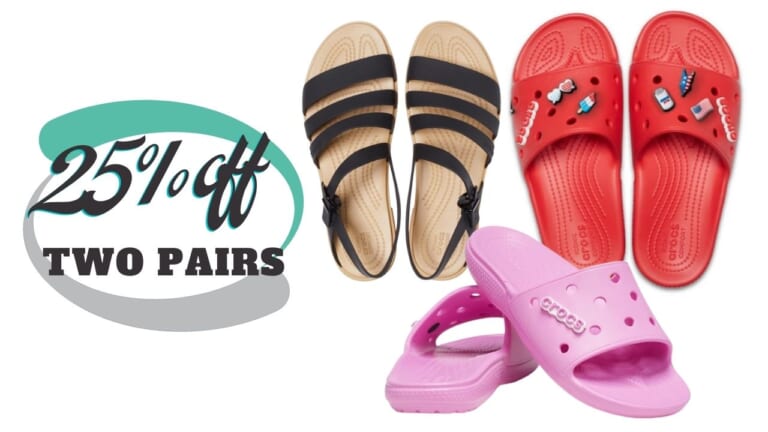 Buy 2 Crocs Sandals, Get 25% Off