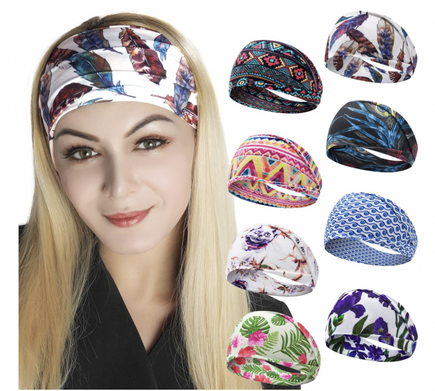 Women’s Boho Headbands, 8-Pack just $6.99 with free Prime shipping!