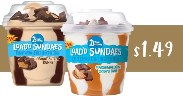 $1.49 Blue Bunny Load’d Sundaes at Publix