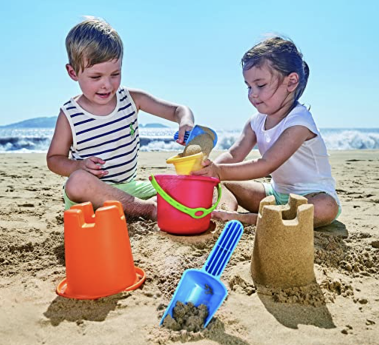 Hape Kid’s 5-in-1 Beach Sand Toys Set just $9.55 shipped!