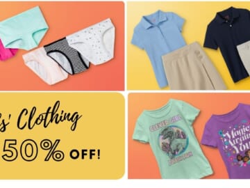 50% Off Clothes For Baby, Toddler, Kids’ & Tweens at Target