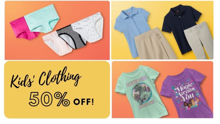 50% Off Clothes For Baby, Toddler, Kids’ & Tweens at Target