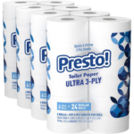 24 Mega Rolls Presto! 3-Ply 319-Sheet Toilet Papers as low as $15.18 Shipped Free (Reg.$21) – $0.62 per Roll! 24 Mega Rolls = 96 Regular Rolls