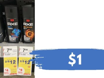 Axe Body Spray for Only $1 at Walgreens (reg. $7.99)