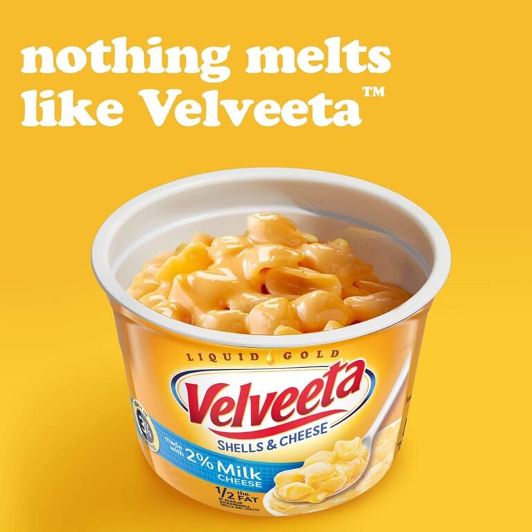 FOUR 4-Packs Velveeta Shells & Cheese Microwavable Macaroni And Cheese Cups  as low as $3.95 EACH (Reg. $5.39) – $0.99 per 2.19 oz Cup + Buy 4, save 5% – With 2% Milk Cheese