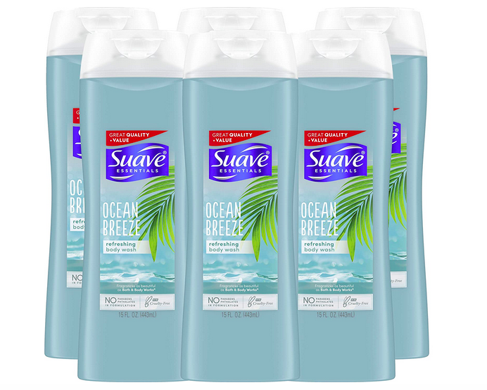 Suave Essentials Body Wash (6 pack) only $8.39 shipped!