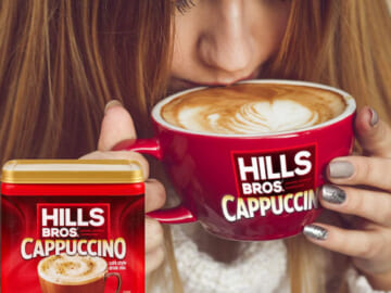 4 Count Hills Bros. Instant Cappuccino Mix, English Toffee as low as $13.43 Shipped Free (Reg. $28 ) – $3.36 / 16-oz can + Buy 4, save 5%