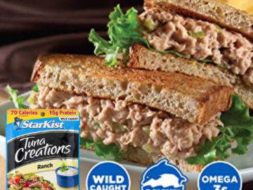 12-Pack StarKist Tuna Creations Ranch Pouches as low as $8.92 Shipped Free (Reg. $17.28) – 22.1K+ FAB Ratings! – $0.74 per 2.06 oz Pouch