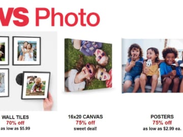 CVS Photo | $6 Tiles, $3 Posters, $25 Canvas