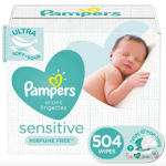 Pampers Sensitive Baby Wipes (504 count) only $12.37 shipped!