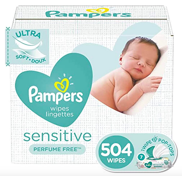 Pampers Sensitive Baby Wipes (504 count) only $12.37 shipped!