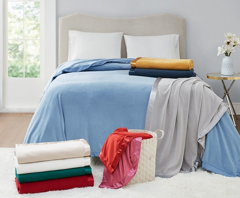 Martha Stewart Collection Soft Fleece Twin Blanket