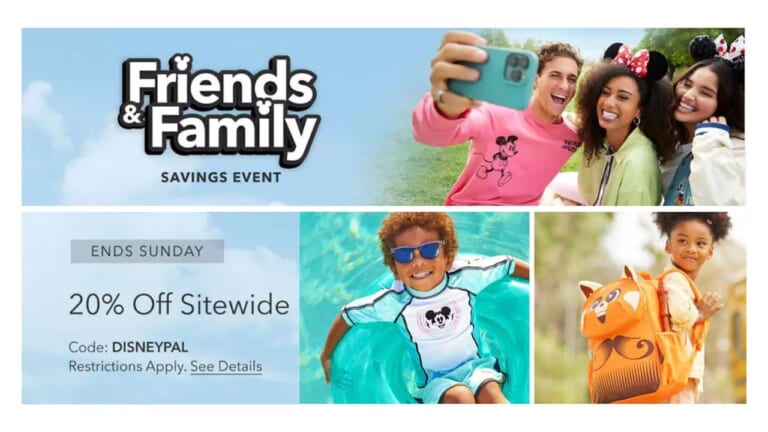 ShopDisney | 20% Off Friends & Family Event