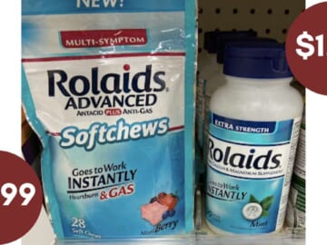 Save on Rolaids Tablets & Chews at Walgreens or Publix