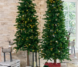 Pre-Lit Artificial Alpine Slim Pencil Christmas Tree only $75.60 shipped (Reg. $120!)