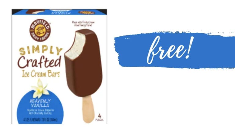 Get Mayfield Simply Crafted Ice Cream Bars for $1.99 or FREE