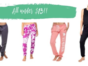 Women’s & Juniors Cozy Joggers $12.99 & Under