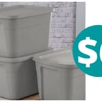 Room Essentials 18gal Storage Tote for $6