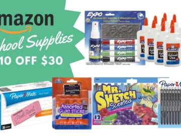 $10 Off $30 School Supplies at Amazon