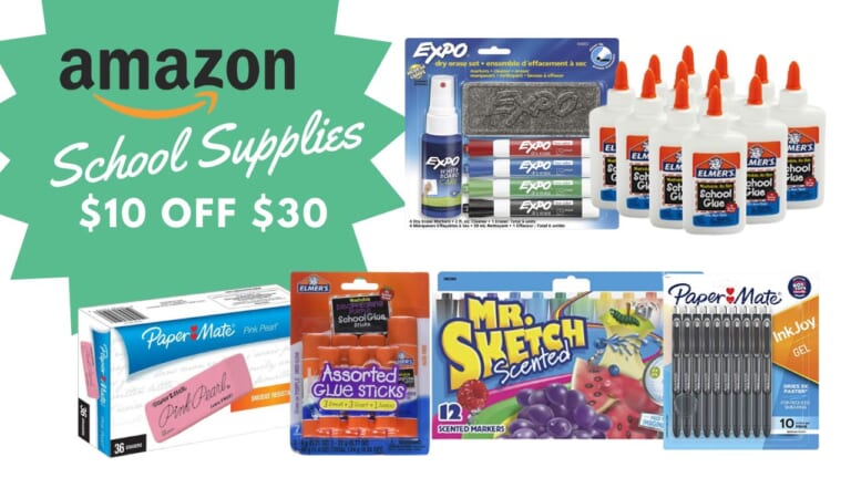 $10 Off $30 School Supplies at Amazon