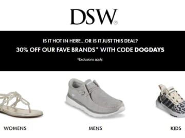 DSW Code | 30% Off Favorite Brands + Free Shipping