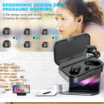 Bluetooth 5.0 Wireless Earbuds with 2000mAh Charging Case $10.99 After Coupon (Reg. $22.99) – 90Hours Continuous Playback