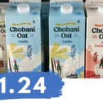 Get Chobani Oat Milk for Just $1.24 (reg. $4.99)