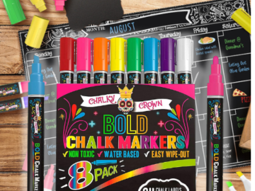 8-Pack Bold Colored Chalk Markers as low as $9.16 After Coupon (Reg. $14.88) + Free Shipping – $1.15/marker