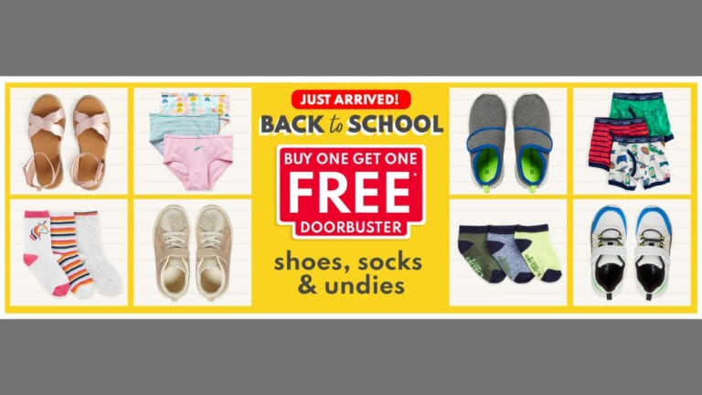 Carter’s BOGO Shoes, Socks & Undies