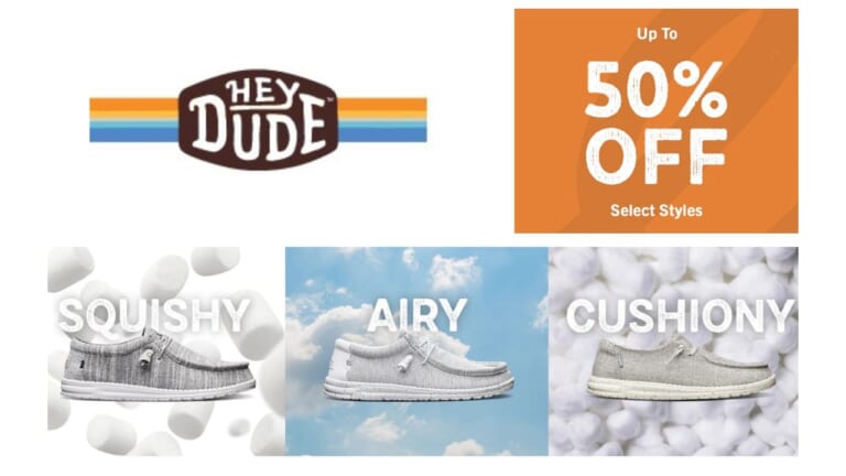 Hey Dude Shoes Up To 50% Off Sale