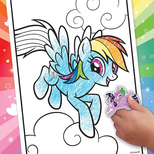 96-Page Crayola My Little Pony Coloring Book with Sticker Sheet $1.59 (Reg. $3.99) – FAB Ratings!