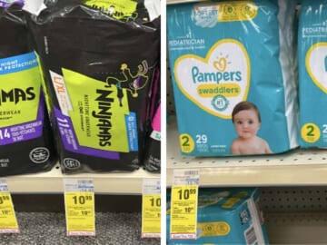 Pampers Diapers, Easy Ups, or Ninjamas for Just $5.66 at CVS