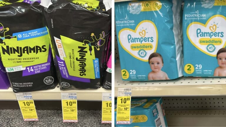 Pampers Diapers, Easy Ups, or Ninjamas for Just $5.66 at CVS