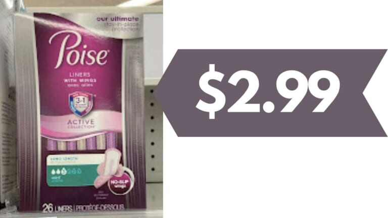 $2.99 Poise Pads at Publix