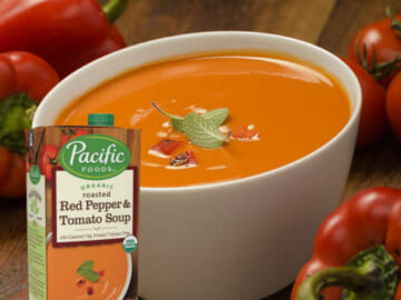 Save 20% on Pacific Foods Organic Tomato Soup 12-Packs as low as $29.20 After Coupon From $2.43/32-Oz Carton (Reg. $45) + Free Shipping – 3 Flavors, Vegetarian & Gluten-Free