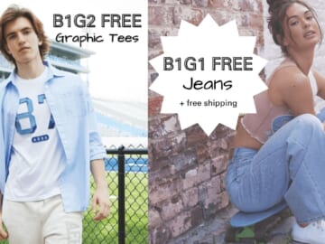 Aeropostale | B1G1 Free Jeans & B1G2 Free Tees + Free Shipping