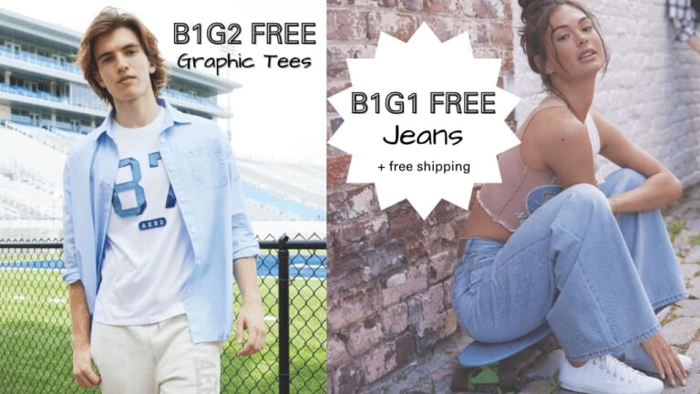 Aeropostale | B1G1 Free Jeans & B1G2 Free Tees + Free Shipping