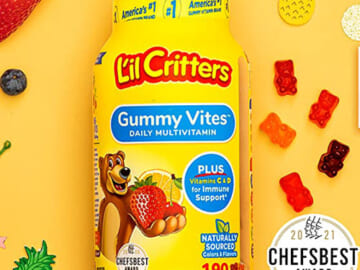 190-Count Lil Critters Gummy Vites Daily Kids Gummy Multivitamins as low as $10.10 Shipped Free (Reg. $12.49) – 5¢/Gummy! Vitamins C, D3 & Zinc for Immune Support