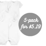 Carter’s 5-Pack Baby Bodysuits for $5.19