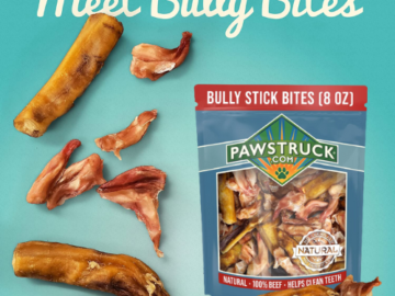 Pawstruck Natural Bully Dental Stick Bites for Small Dogs as low as $9.09 After Coupon (Reg. $18.75) + Free Shipping! – FAB Ratings!