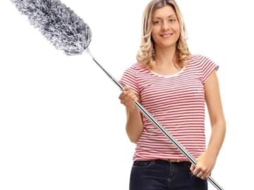 Microfiber Extendable & Bendable Feather Duster with 100 inches Extra Long Pole $10 (Reg. $14) – 15.2K+ FAB Ratings! –