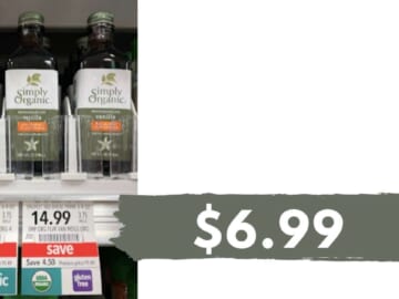 $6.99 Simply Organic Vanilla Extract (reg. $14.99)