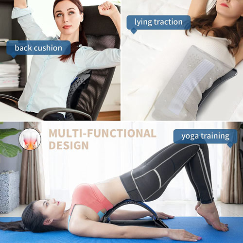 Adinor Multi-Level Lumbar Back Stretcher $12.09 After Code + Coupon (Reg. $21.99) – for Herniated Disc Sciatica Scoliosis Lower and Upper Back Muscle Pain