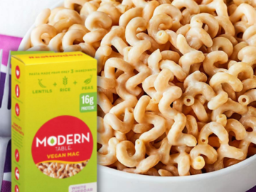 6-Count Modern Table White Cheddar Vegan Mac & Cheese as low as $14.42 After Coupon (Reg. $50) + Free Shipping – FAB Ratings! $2.40 per 5.89 Oz Box! Gluten Free, No Artificial Preservatives or Dyes, & Complete Protein!