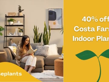 40% Off Costa Farms Indoor Plants with Ceramic Pots