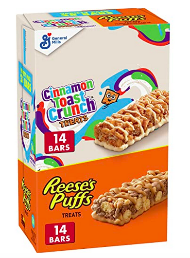 Reese’s Puffs and Cinnamon Toast Crunch Breakfast Bar Variety Pack, 28 Bars only $7.08 shipped!