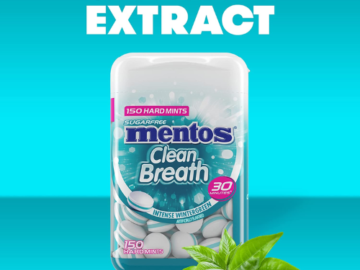 600-Count Mentos Clean Breath Intense Wintergreen Mints as low as $8.38 After Coupon (Reg. $14.62) + Free Shipping! 1¢/Mint or $2.10/Bottle!