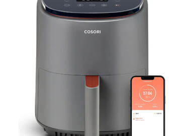 4-Quart COSORI Air Fryer $80 After Coupon (Reg. $100) + Free Shipping! Cooking for 2, Up to 450℉, 7 Cooking Functions, Smart Control