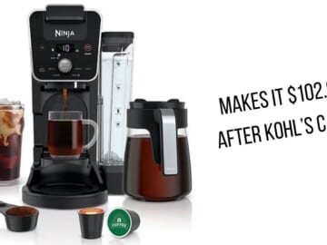 Ninja DualBrew Coffee Maker for $102.99 After Kohl’s Cash