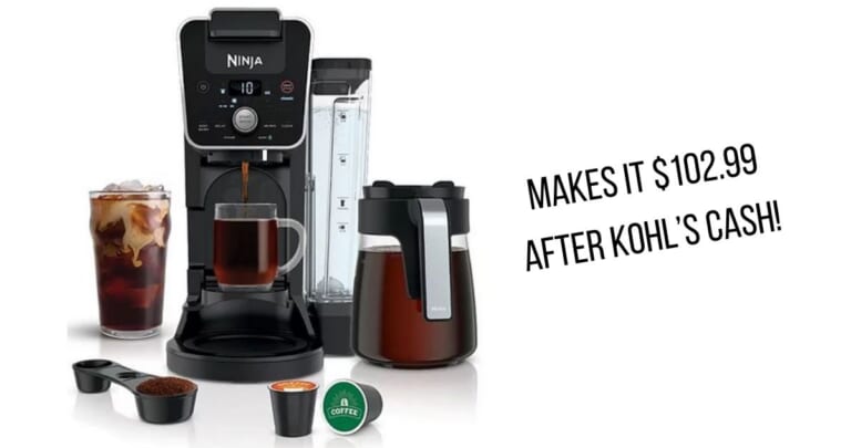 Ninja DualBrew Coffee Maker for $102.99 After Kohl’s Cash